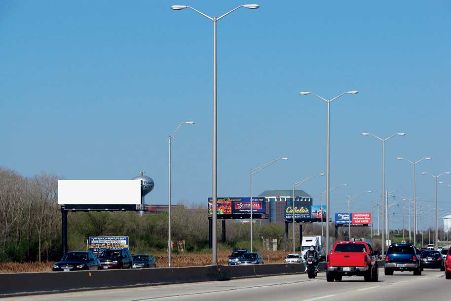 Billboard at South side of I-90 (Northwest Tollroad) East of Barrington Rd.