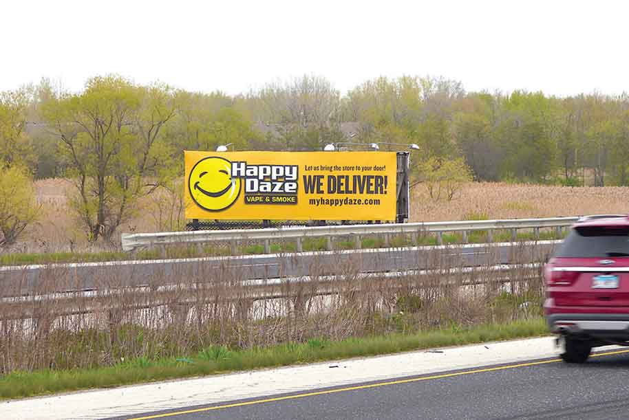Billboard at North side of I-80 1000 FT. East of Ridgeland Ave.
