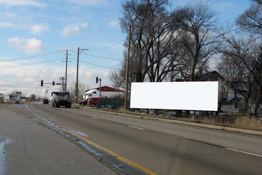 Billboard at North side of Sauk Trail East of State St.