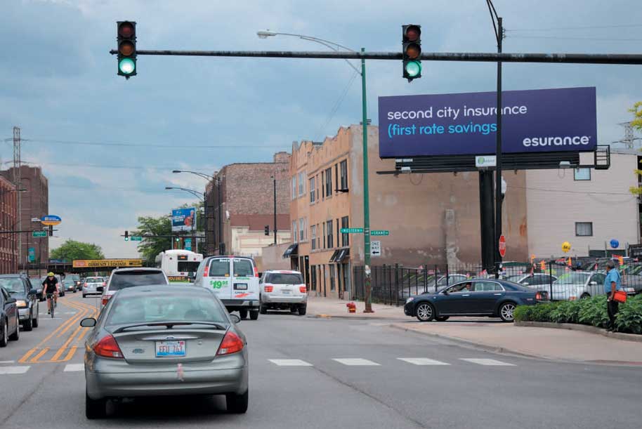 Billboard at West side of Western Ave. at Grand Ave.