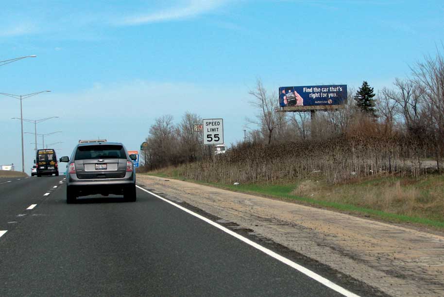 Billboard at South side of I-55 South of Route 53